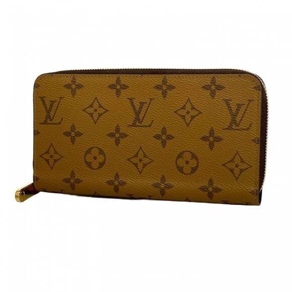 Louis Vuitton Monogram Reverse Zippy Wallet M82444 Brown Women's